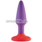 Анальна пробка Love Signal Bounce Buddy Small, фіолетово-коралова - Фото №1