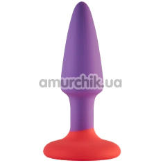 Анальная пробка Love Signal Bounce Buddy Small, фиолетово-коралловая - Фото №1