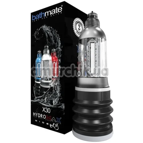 Гидронасос для увеличения пениса Bathmate Hydromax X30 Wide Boy, прозрачный