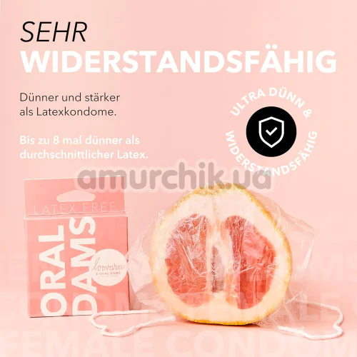 Серветки для орального сексу Loovara Oral Dams, 3 шт