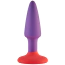 Анальная пробка Love Signal Bounce Buddy Small, фиолетово-коралловая - Фото №1