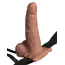 Порожній страпон з вібрацією Fetish Fantasy Series 6 Hollow Rechargeable Strap-on with Balls, тілесний - Фото №2