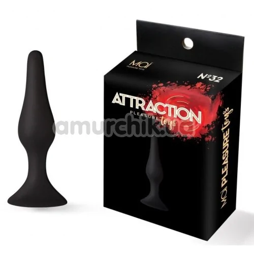 Анальна пробка Mai Attraction Pleasure Toys №32, чорна
