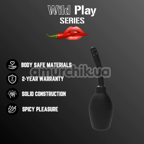 Інтимний душ Wild Play Anal Douche C4, чорний