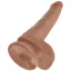 Фаллоимитатор King Cock 6 Cock With Balls, светло-коричневый - Фото №4
