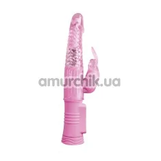 Вібратор 4play Deluxe Slim Rabbit Vibe, рожевий - Фото №1