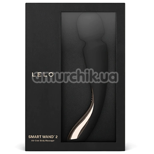 Универсальный массажер Lelo Smart Wand 2 Medium Black (Лело Смарт Ванд 2), средний черный