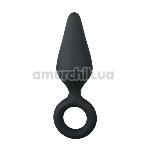 Анальна пробка Easy Toys Pointy Plug M, чорна - Фото №1