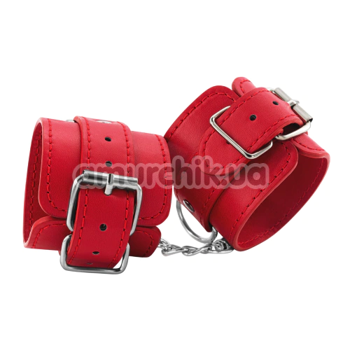 Фиксаторы для рук Crushious Bondage Love, красные - Фото №1