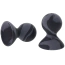 Вакуумні стимулятори для сосків Sportsheets Velvet Noir Silicone Nipple Suckers, чорно-сірі - Фото №2