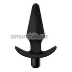 Анальна пробка з вібрацією Anal Adventures Platinum Vibrating Plug, чорна - Фото №1