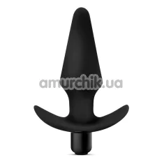 Анальная пробка с вибрацией Anal Adventures Platinum Vibrating Plug, черная - Фото №1
