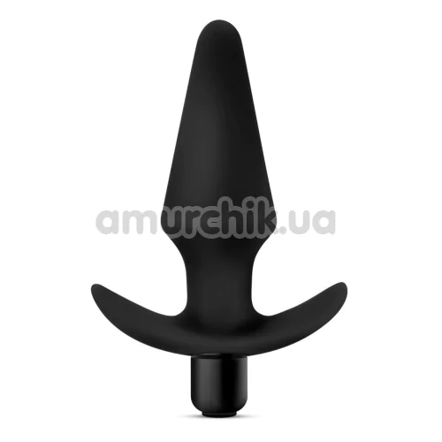Анальна пробка з вібрацією Anal Adventures Platinum Vibrating Plug, чорна - Фото №1