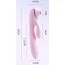 Вибратор с вакуумным стимулятором 2 in 1 Clit Sucker Rabbit Vibrator PL-VR21562, розовый - Фото №4