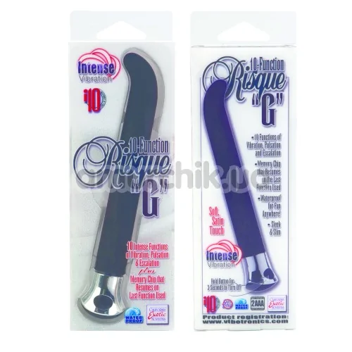 Вібратор для точки G 10-Function Risque G, чорний