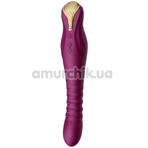 Вибратор для точки G Zalo King Vibrating Thruster, фиолетовый