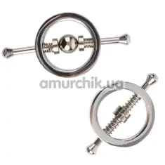 Зажимы для сосков Sins Inquisition Mighty Magnetic Nipple Orbs Kit Spring, серебряные - Фото №1