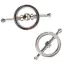 Зажимы для сосков Sins Inquisition Mighty Magnetic Nipple Orbs Kit Spring, серебряные - Фото №1