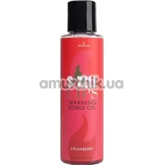Оральний гель з зігріваючим ефектом Sensuva Sizzle Lips Strawberry - полуниця, 125 мл - Фото №1