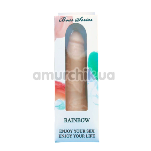 Вібратор Boss Series Rainbow, тілесний