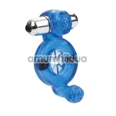 Віброкільце Magnetic Power Full Contact Ring, синє - Фото №1