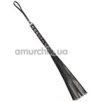 Плеть S&M Fancy Leather Flogger 112, черная - Фото №1