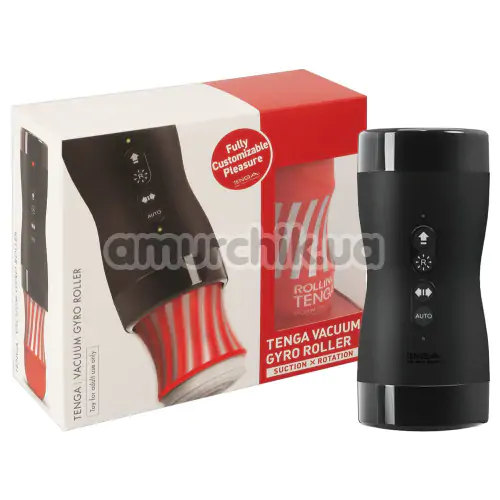Адаптер с ротацией и вакуумной стимуляцией Tenga Vacuum Gyro Roller + мастурбатор Tenga Rolling Cup