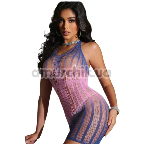Сукня Star Night Temptation Fishnet Mini Dress, рожево-фіолетова