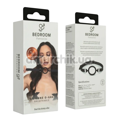 Кляп Bedroom Fantasies Silicone O-Gag, черный