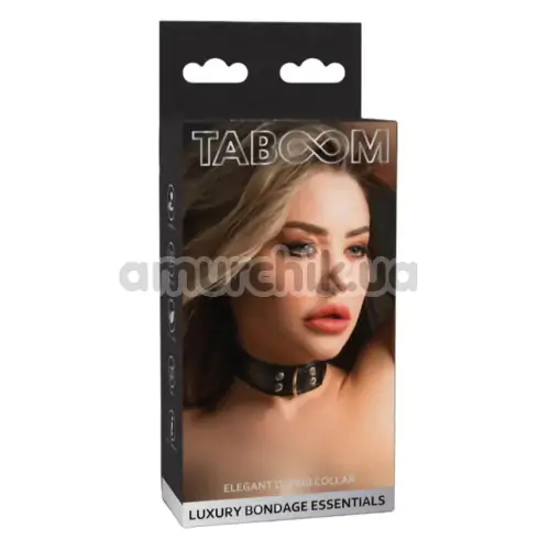 Нашийник Taboom Elegant D-Ring Сollar, чорний