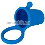 Насадка на пеніс Clitoral Mass Silicone Ornament, синя - Фото №1