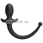 Анальная пробка с вибрацией и хвостом Pretty Love Anthony, черная - Фото №1