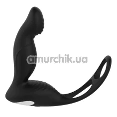 Вібростимулятор простати з ерекційним кільцем Cheeky Love P-Pleaser, чорний - Фото №1