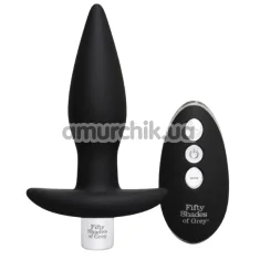 Анальная пробка с вибрацией Fifty Shades of Grey Relentless Vibrations Remote Control Butt Plug, черная - Фото №1