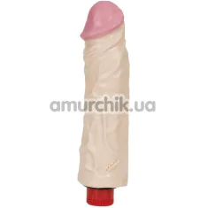 Вибратор The Naturals Heavy Veined Dong 21.5 см, телесный - Фото №1
