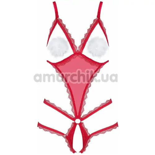 Боди Obsessive X-Mas Merrynel Set, красное