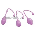 Набір вагінальних кульок LustGlider Kegel Ball Set, рожевий - Фото №1