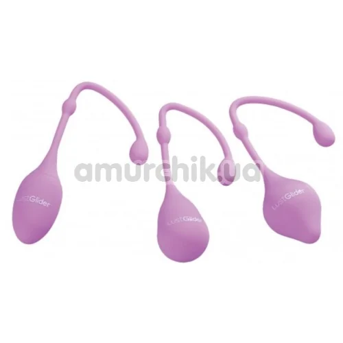 Набор вагинальных шариков LustGlider Kegel Ball Set, розовый