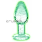 Анальна пробка Booty Sparks Glow In The Dark М, світиться у темряві - Фото №1