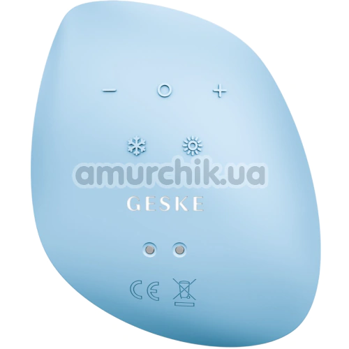 Ультразвуковой массажер-маска для лица Geske Sonic Warm & Cool Mask 9 in 1, голубой