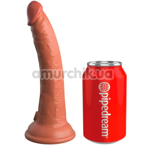 Фаллоимитатор King Cock Elite 7 Dual Density Silicone Cock, светло-коричневый