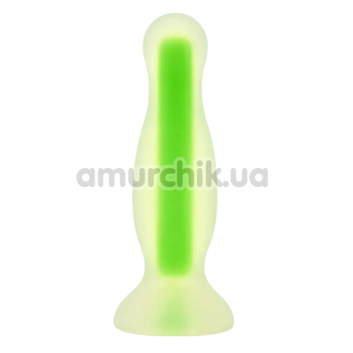 Анальна пробка Alume Glow In The Dark Silicone Plug S, зелена