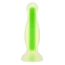 Анальна пробка Alume Glow In The Dark Silicone Plug S, зелена - Фото №2