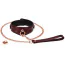 Ошейник с поводком Liebe Seele Wine Red Leather Collar with Chain Leash and Lock, бордовый - Фото №1