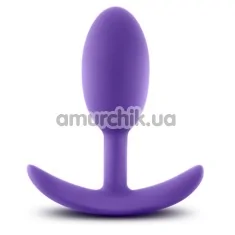 Анальна пробка Luxe Wearable Vibra Slim Plug Medium, фіолетова - Фото №1