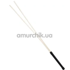 Стек DS Fetish Rotang Black Double с чёрной ручкой, бежевый - Фото №1