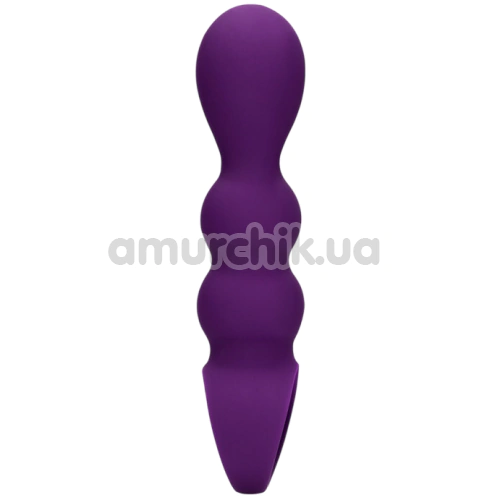 Анальная пробка с вибрацией Loveline Teardrop Shaped Anal Vibrator, фиолетовая