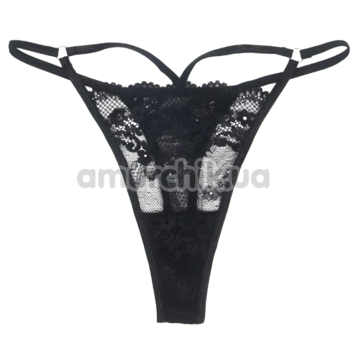 Трусики-стрінги Star Night Strap Detail Panties, чорні