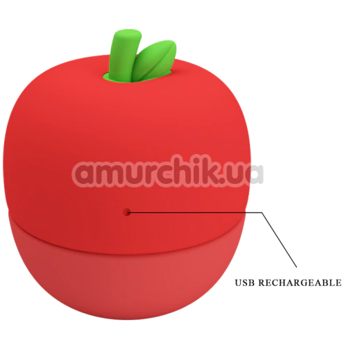 Симулятор орального сексу для жінок Pretty Love Apple Secret, червоний