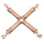 Ремешки для фиксаторов Liebe Seele Rose Gold Memory Leather Hogtie, золотые - Фото №1
